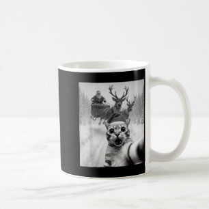 Mug Chat drôle selfie Santa Noël Joyeux Noël Xmas Pyja