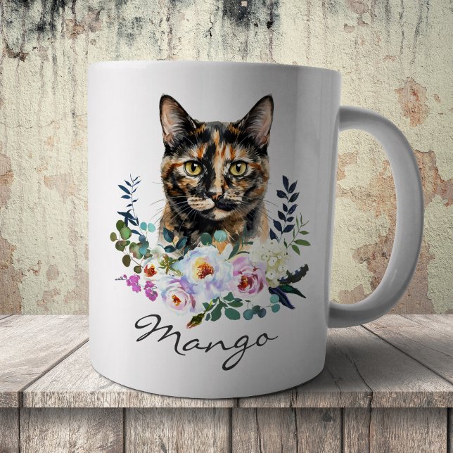 Mug Chat écaille de tortue à l'aquarelle (Créateur téléchargé)