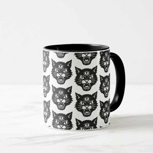 Mug Chat en colère (Devant droit)