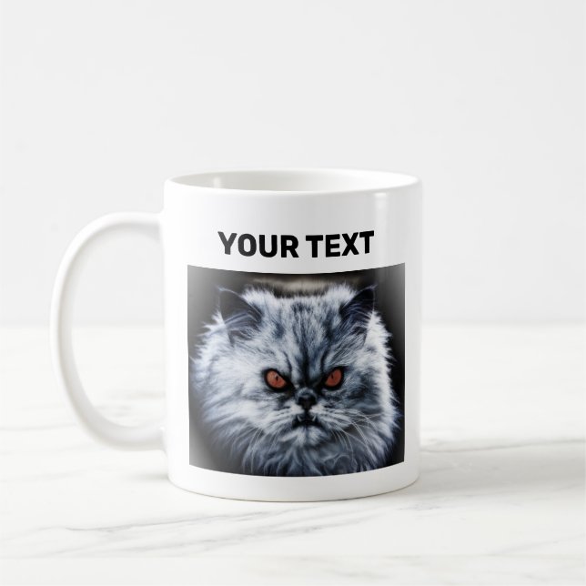 Mug Chat en colère - Personnalisable (Gauche)