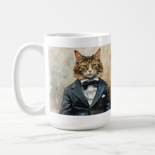 Mug Chat en costume (Gauche)