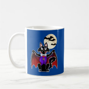 Mug Chat en costume de vampire