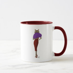 Mug Chat En Robe Rouge