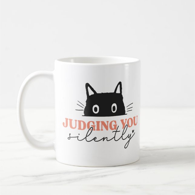 Mug Chat En Silence Vous Jugeant (Gauche)