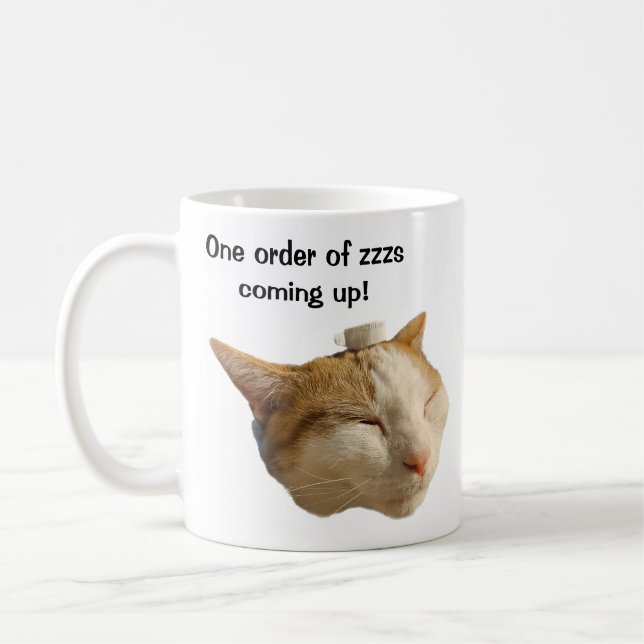 Mug Chat endormi sur le lieu de travail (Gauche)