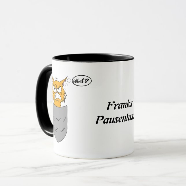 Mug Chat ennuyeux personnalisable dans la poche (Devant gauche)