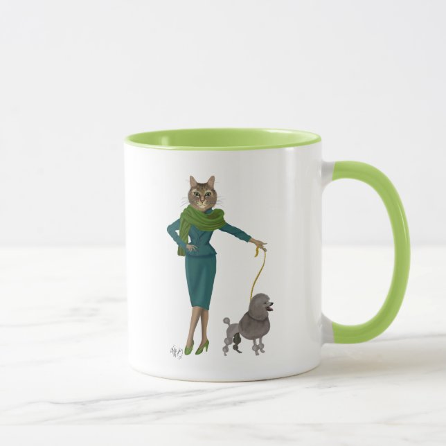 Mug Chat et caniche (Droite)