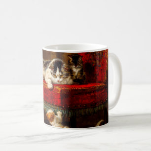 Mug Chat et chatons Jouer avec chaise