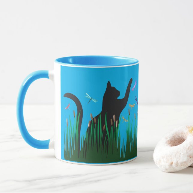 Mug Chat et dragons (Avec donut)