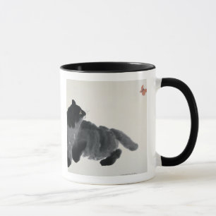 Mug Chat et papillon