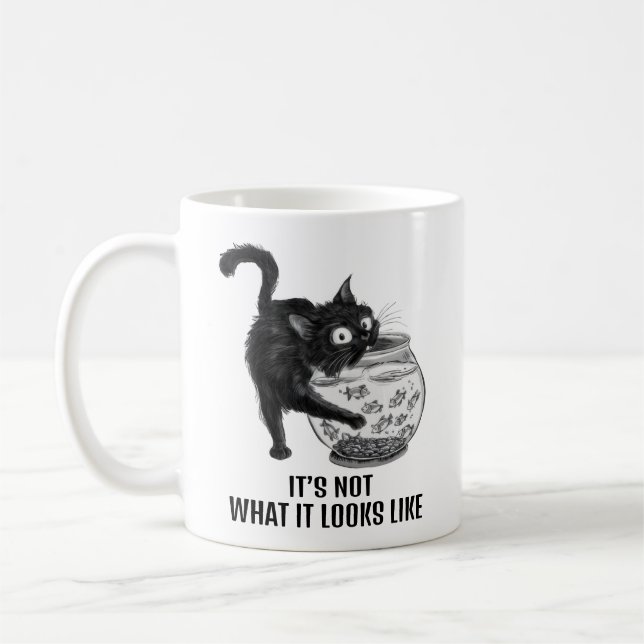 Mug Chat et poisson (Gauche)
