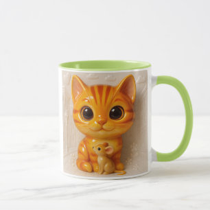 Mug Chat et souris assis