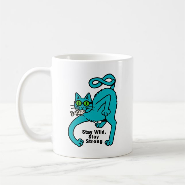 Mug Chat Expressif Excentrique (Gauche)