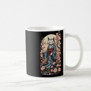 Mug Chat Fantôme Avec Kimono Japonais Yokai Folklore D
