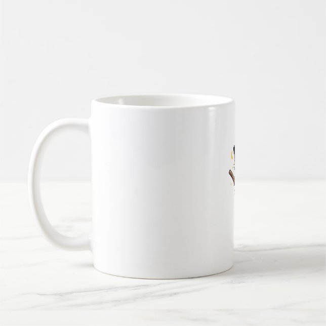 Mug Chat Funny Sorcière Halloween Costume Broom Sticks (Gauche)