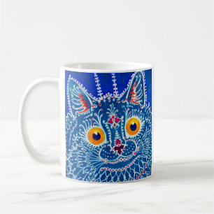 Mug Chat gothique bleu