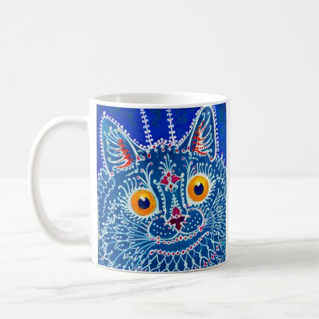 Mug Chat gothique bleu (Gauche)
