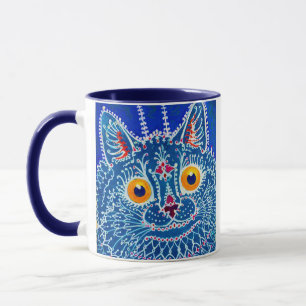 Mug Chat gothique bleu