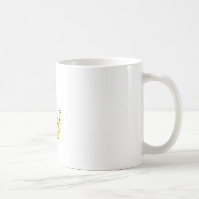 Mug Chat gras jaune (Droite)
