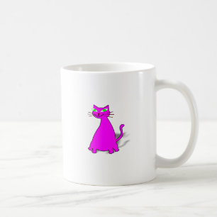 Mug Chat gras rose