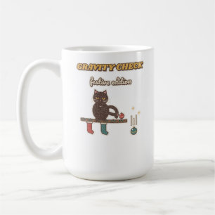 Mug Chat Gravity Check Édition Festive