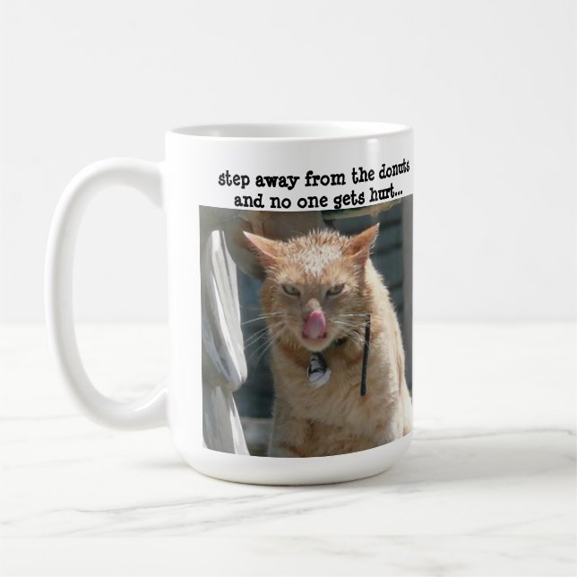 Mug Chat grincheux, étape à partir des butées (Gauche)