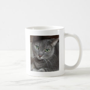 Mug Chat gris bleu russe