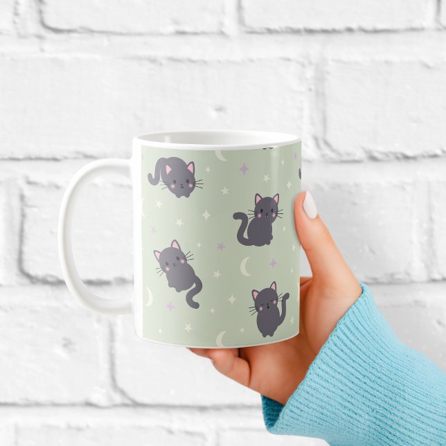 Mug Chat Gris Mignon | Chats Kawaii Sage (Créateur téléchargé)