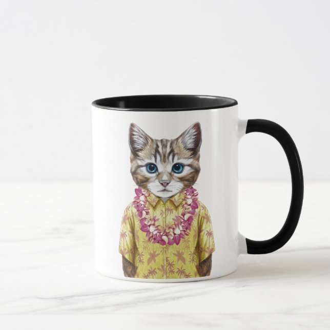 Mug Chat hawaïen de Kitty (Droite)