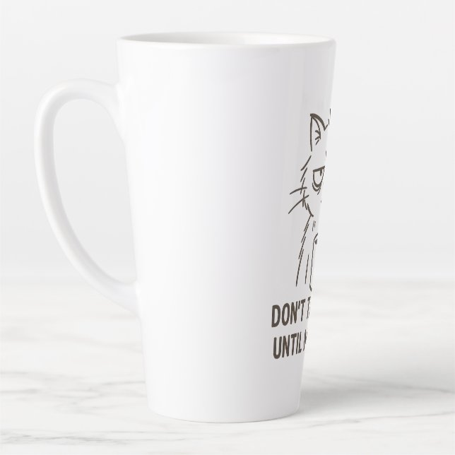 Mug Chat Heures supplémentaires - "Ne me parlez pa (Gauche)