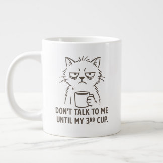 Mug Chat Heures supplémentaires - "Ne me parlez pa