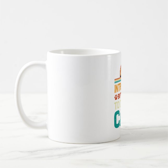 Mug chat introverti (Gauche)
