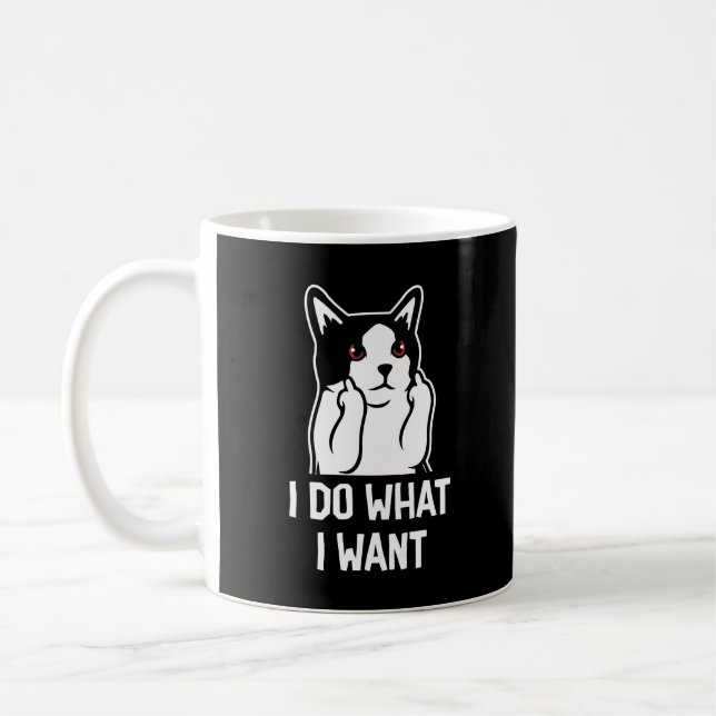 Mug Chat Je Fais Ce Que Je Veux Drôle (Gauche)