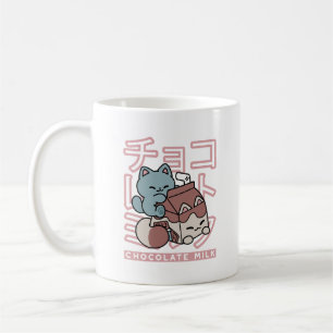 Mug Chat Kawaii avec du Lait au Chocolat – Pop Art Jap