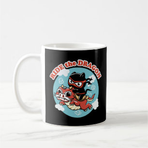 Mug Chat Kawaii Ninja Ride Le Dragon
