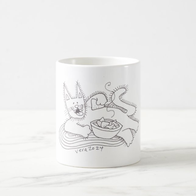 Mug Chat Kitsa Perogie Pyrohy Varenyky Ukrainien (Centre)