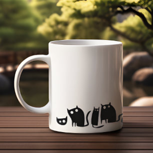Mug Chat Kitty noir amusant
