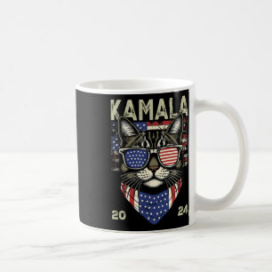 Mug Chat Lady Kamala-harris 2024 American Flag Cute Ch