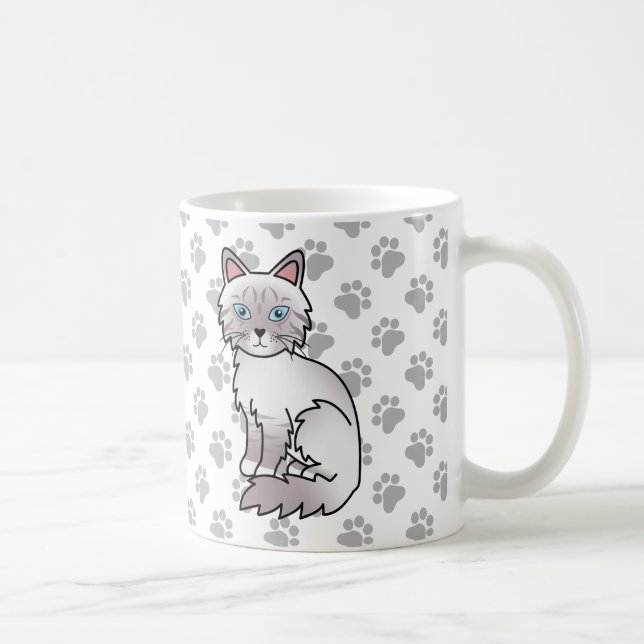 Mug Chat Lilac Point Tabby Birman / Ragdoll Mignon & P (Droite)