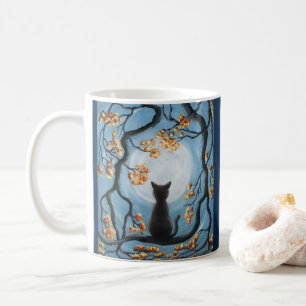 Mug Chat lunatique dans l'amour de peinture de Pleine