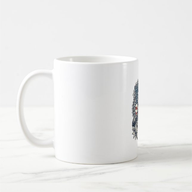 Mug Chat Maine Coon Patriotique (Gauche)