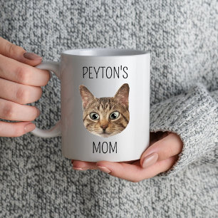 Mug Chat Maman Aimants Femmes Custom Chat Visage Fête