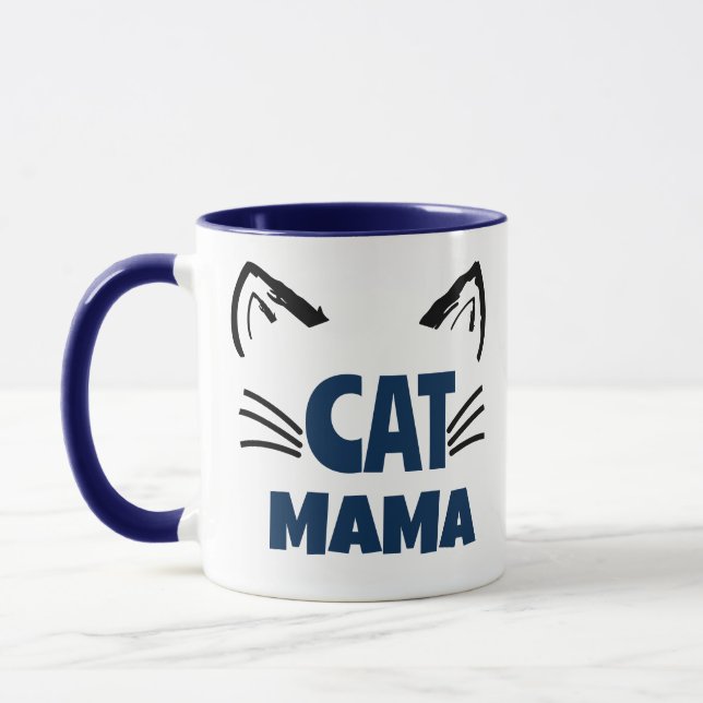 Mug Chat Maman, Amateurs d'animaux de compagnie Chat M (Gauche)