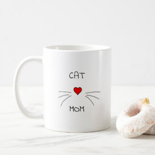 Mug Chat Maman Coeur et Whiskers