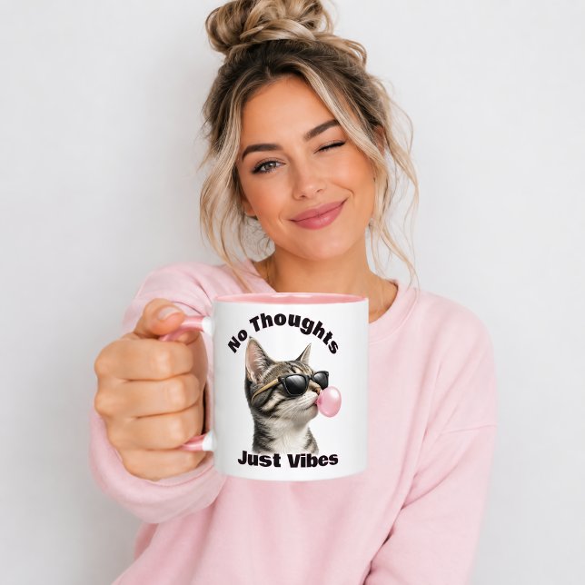Mug Chat mignon cool juste des vibes (Créateur téléchargé)