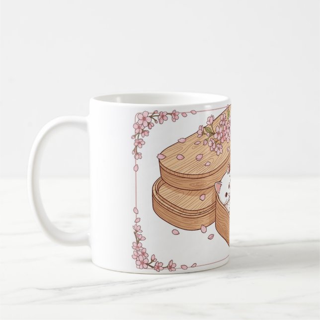 Mug Chat mignon dans une boîte à bento japonaise (Gauche)