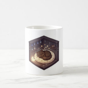 Mug Chat mignon dormant dans un coin magique douillet