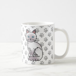 Mug Chat mignon Lilac Point Birman / Ragdoll & pattes
