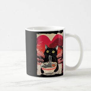 Mug Chat Mignon Mangeant Des Nouilles Ramen Ramen Est