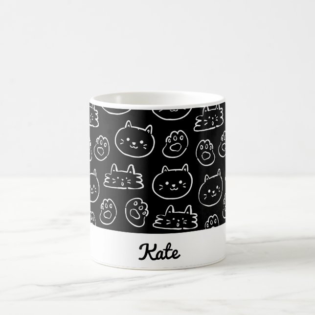Mug Chat mignon personnalisé (Centre)